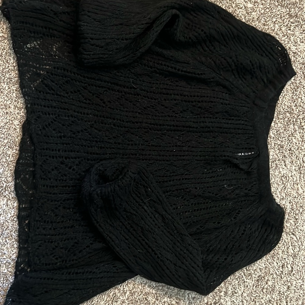 Free People Black Womens Sweater, small